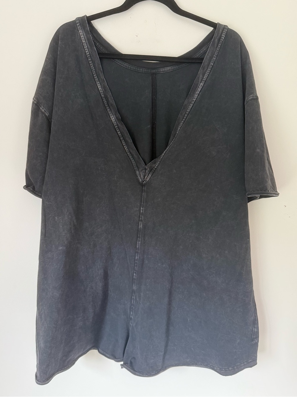 FP Movement by Free People Hot Shot Tee Romper Washed Black - Picture 11 of 12